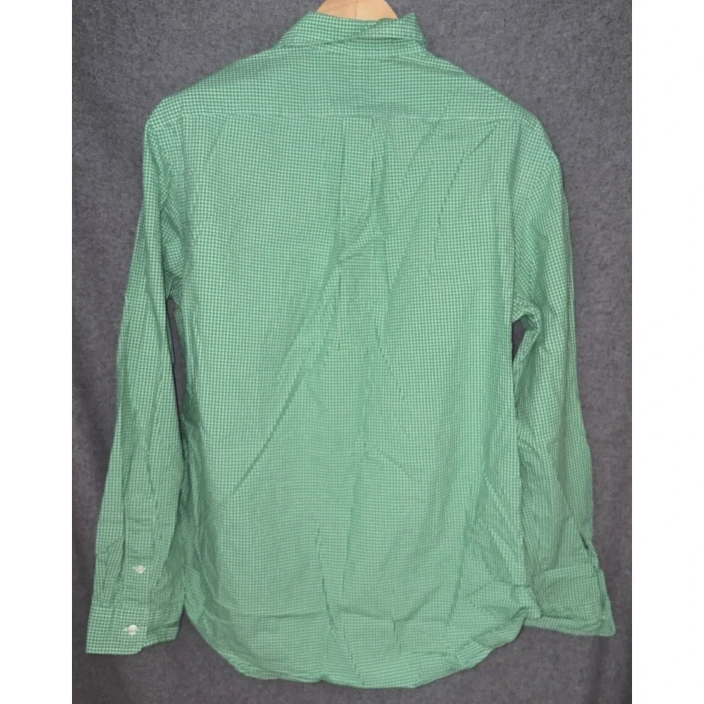 Polo Ralph Lauren Men's Long Sleeve Green Plaid Button Down XL 100% Cotton
